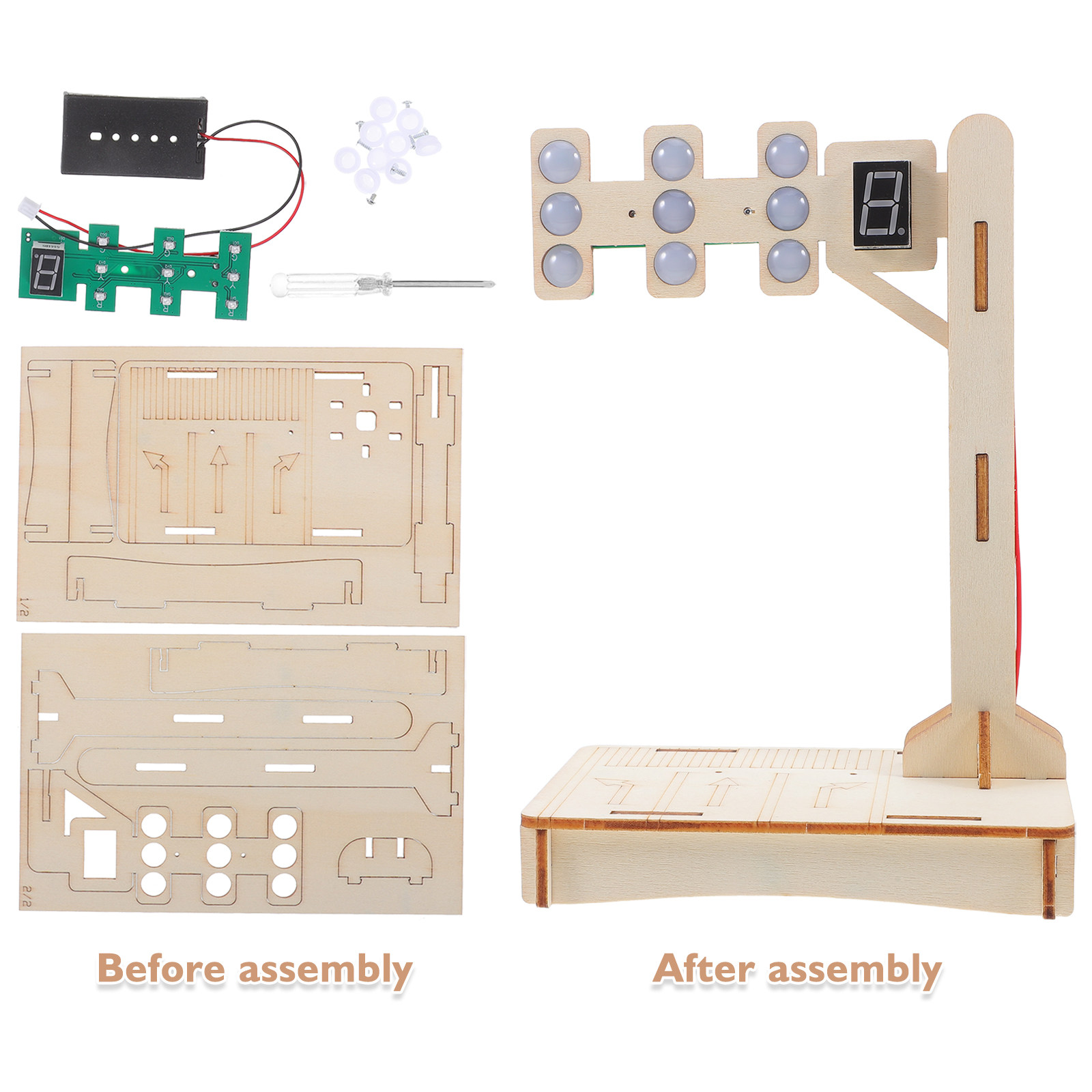 1Set Traffic Signal Science Ki - Science Kit のレビューと価格