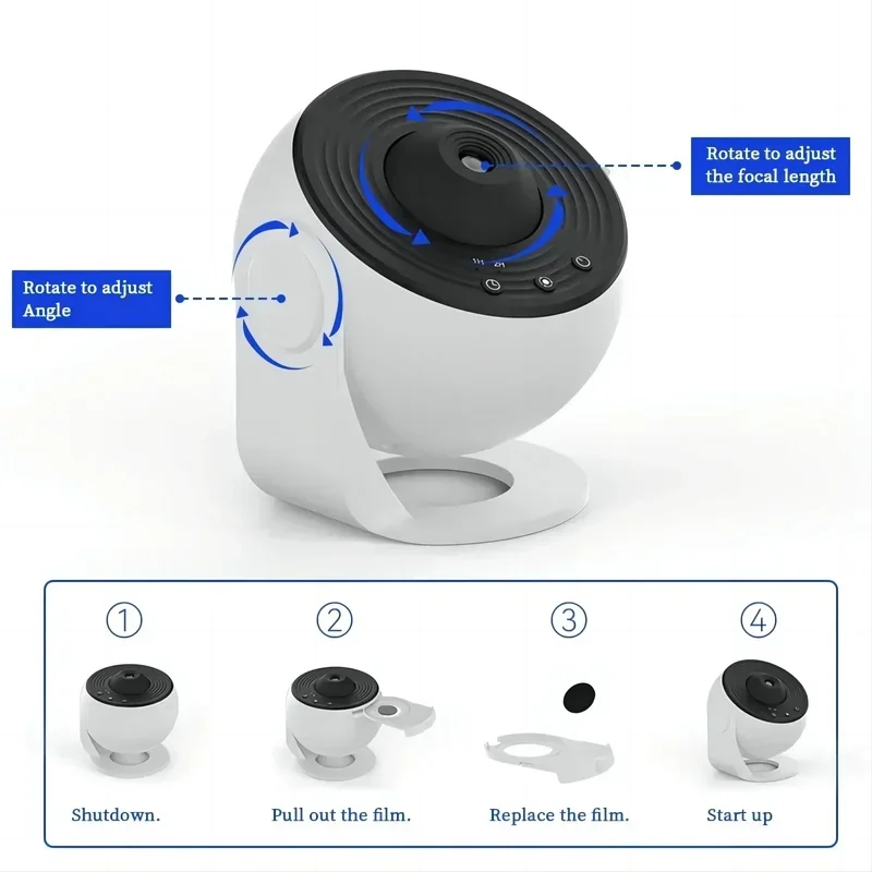 New Star Projector Galaxy Ligh - Planetarium Projector Home のレビューと価格