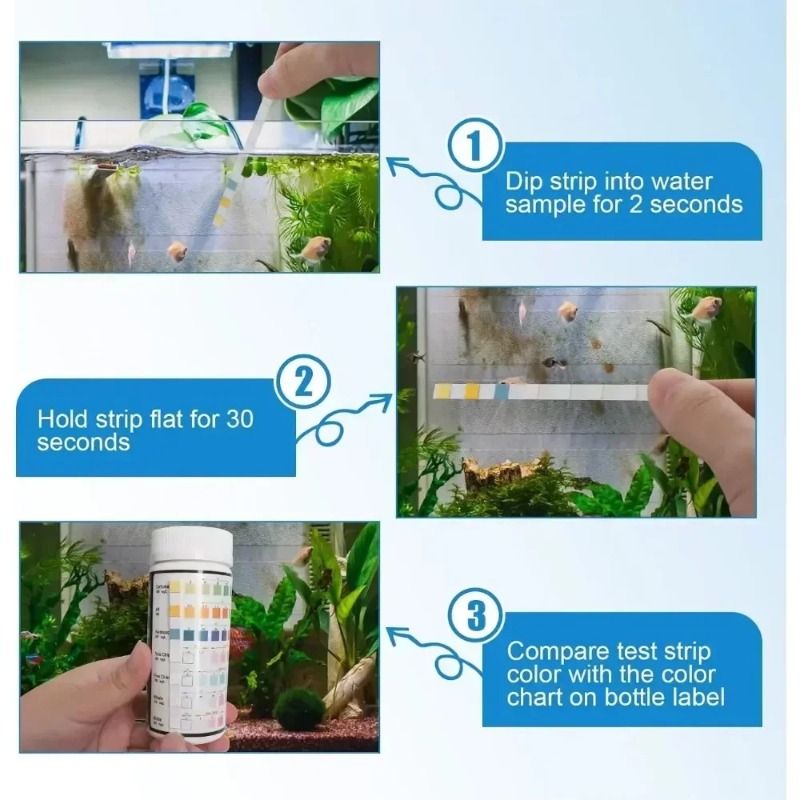 Aquarium Test Strip  Freshwate - Water Testing Kit のレビューと価格