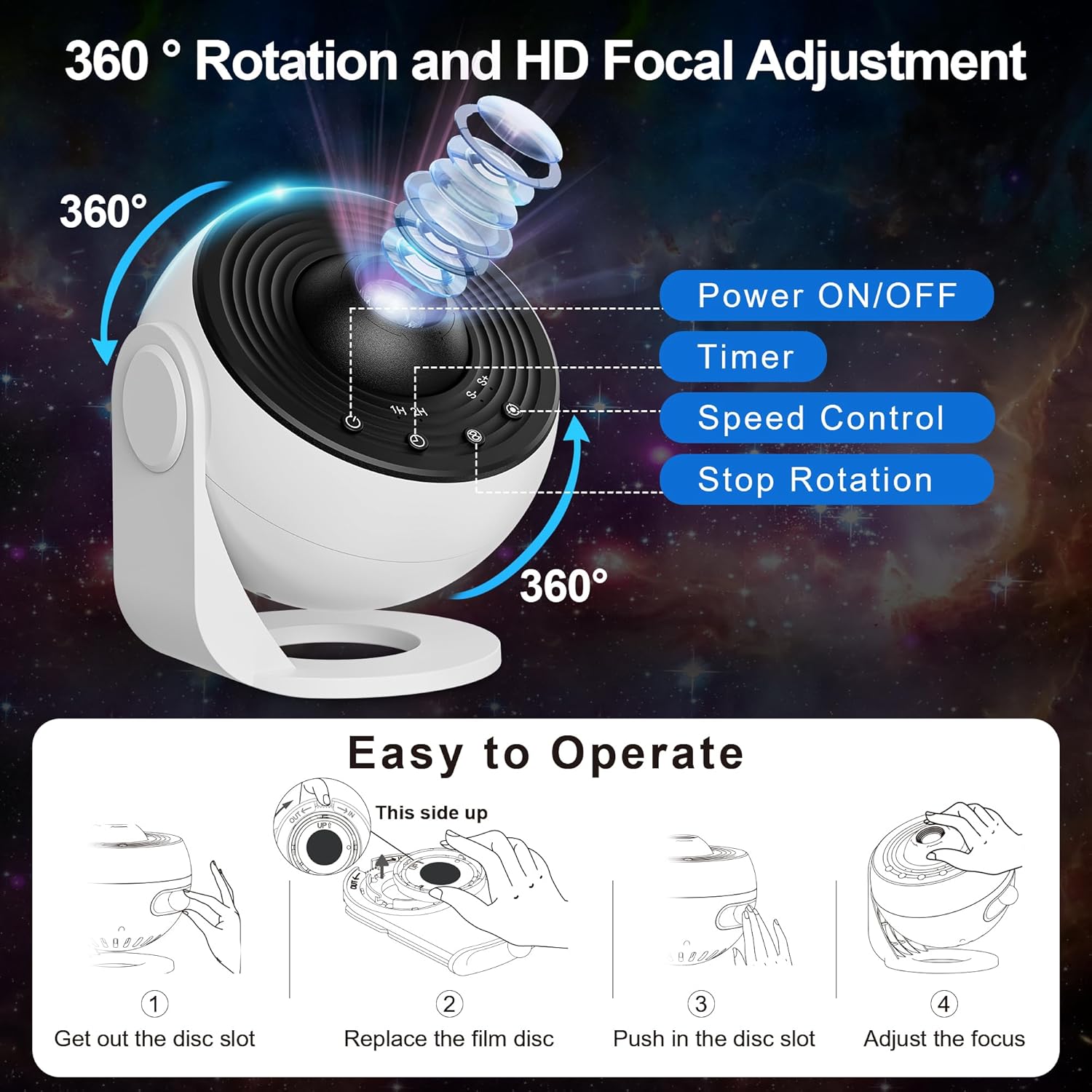 13 in1 Galaxy Projector LED Ni - Planetarium Projector Home のレビューと価格