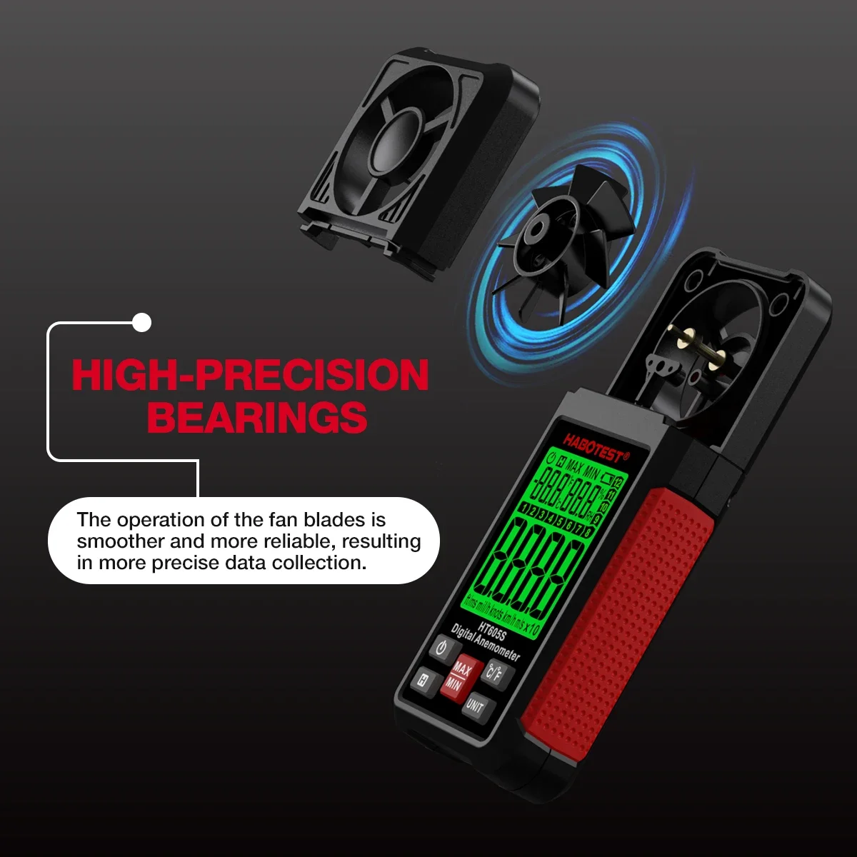 HABOTEST Digital Anemometer Po - Anemometer Wind Speed のレビューと価格