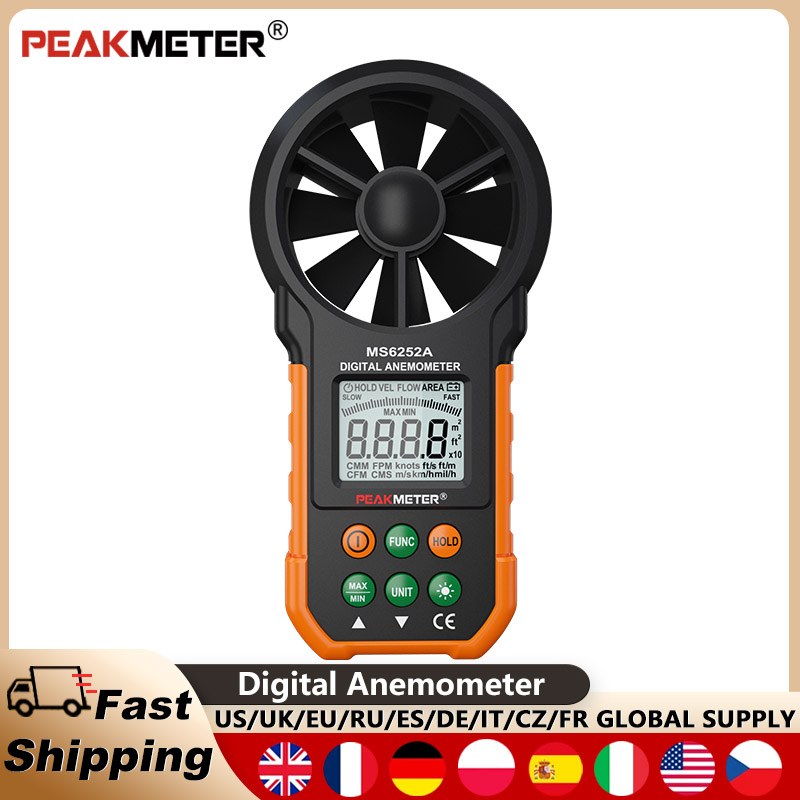 PEAKMETER PM6252A Handheld Ane - Anemometer Wind Speed のレビューと価格