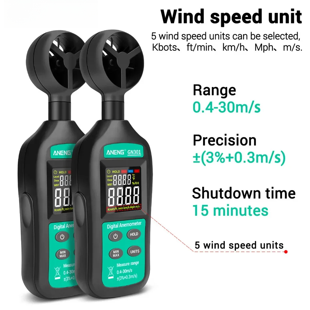 For ANENG GN301 Digital Anemom - Anemometer Wind Speed のレビューと価格