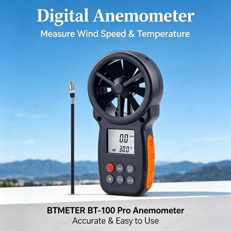 BT-100 Digital Anemometer Hand - Anemometer Wind Speed のレビューと価格