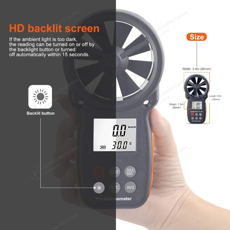 BT-100 Digital Anemometer Hand - Anemometer Wind Speed のレビューと価格