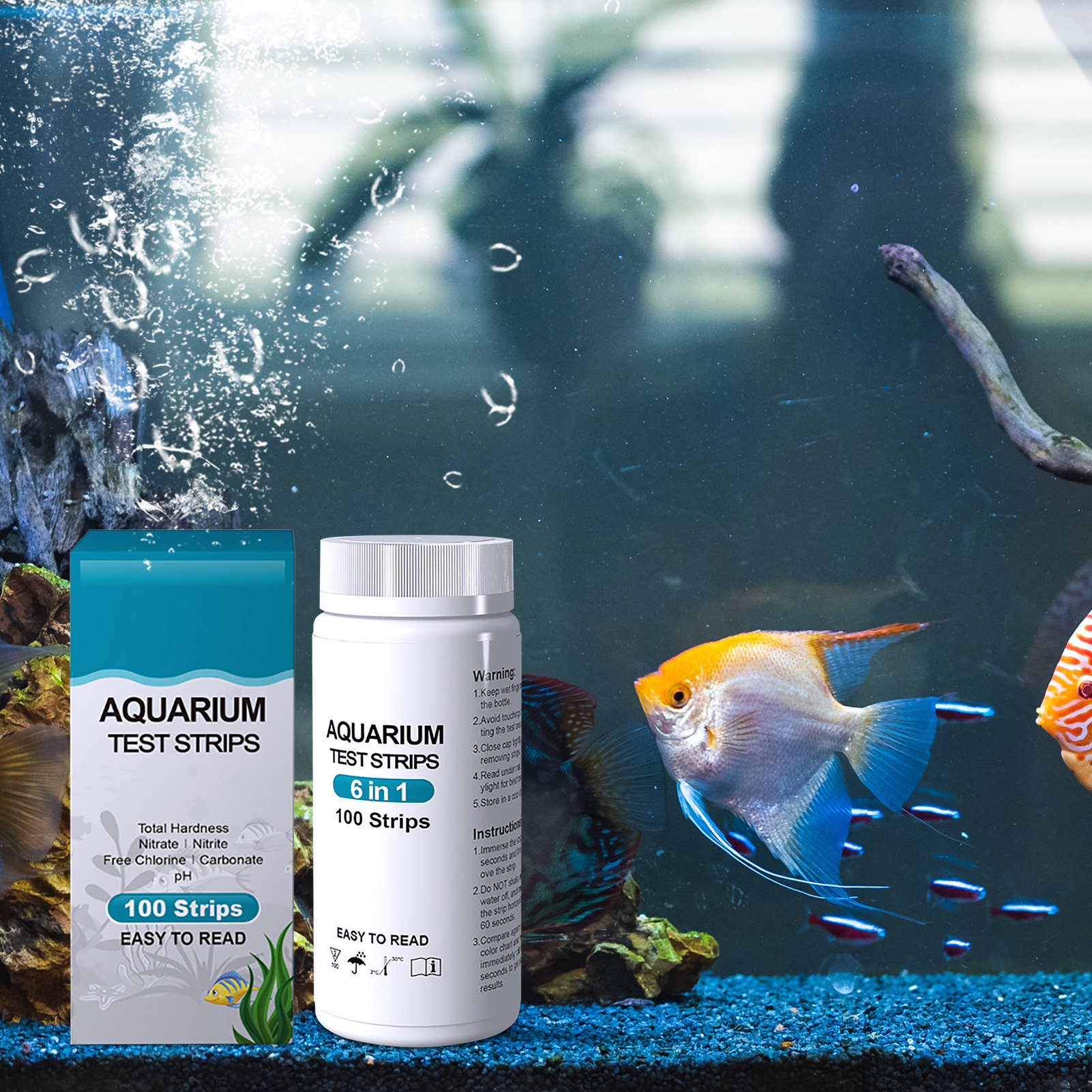 100pcs 6-in-1 Water Quality Te - Water Testing Kit のレビューと価格