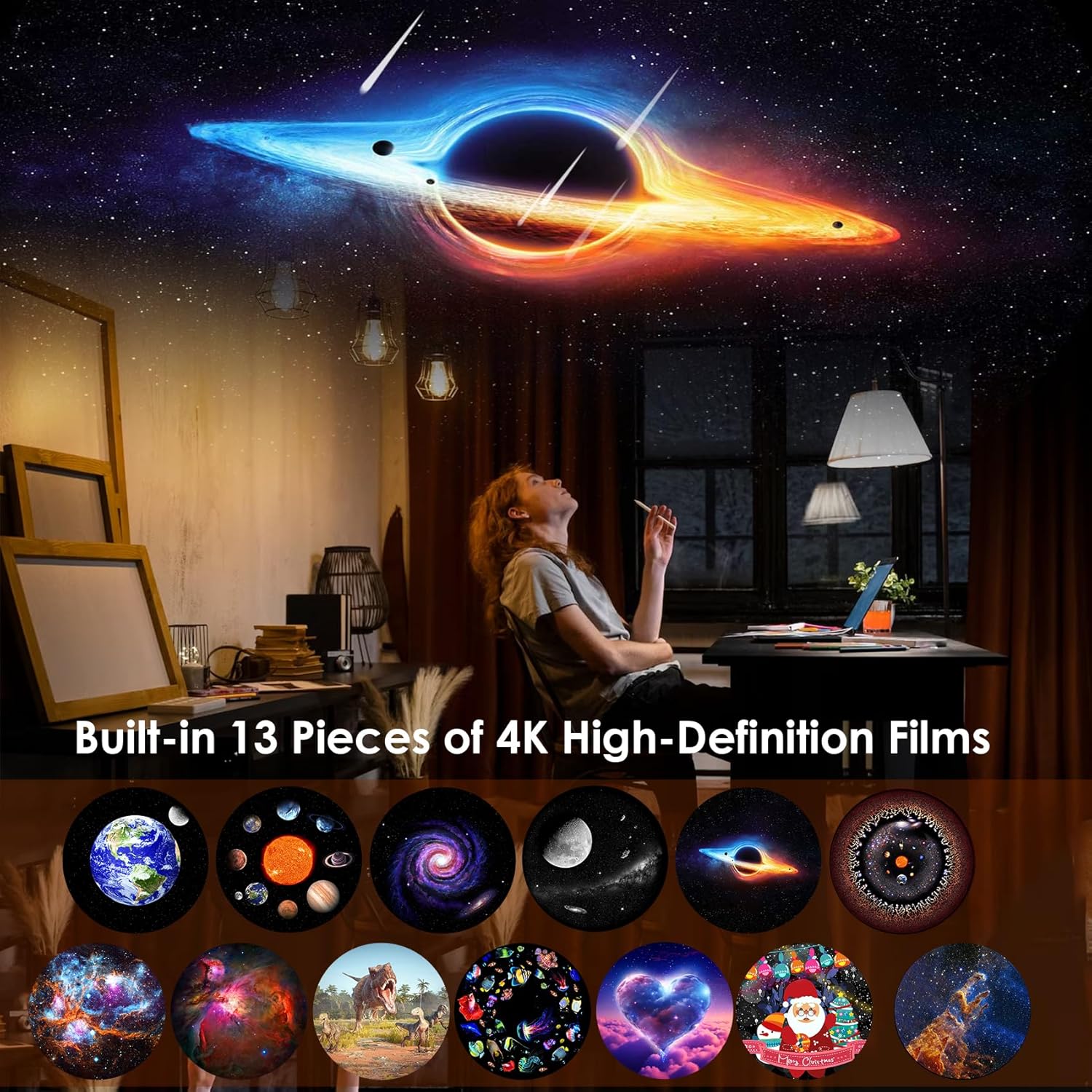 Galaxy Projector 13 in 1 HD Pl - Planetarium Projector Home のレビューと価格