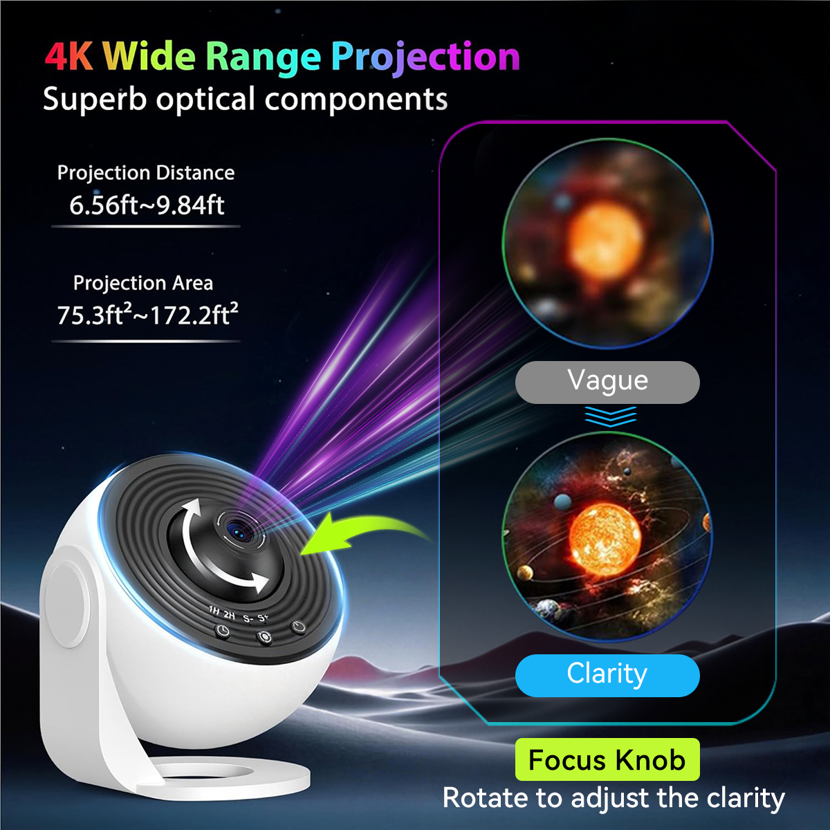 Starry Sky Projector Night Lig - Planetarium Projector Home のレビューと価格