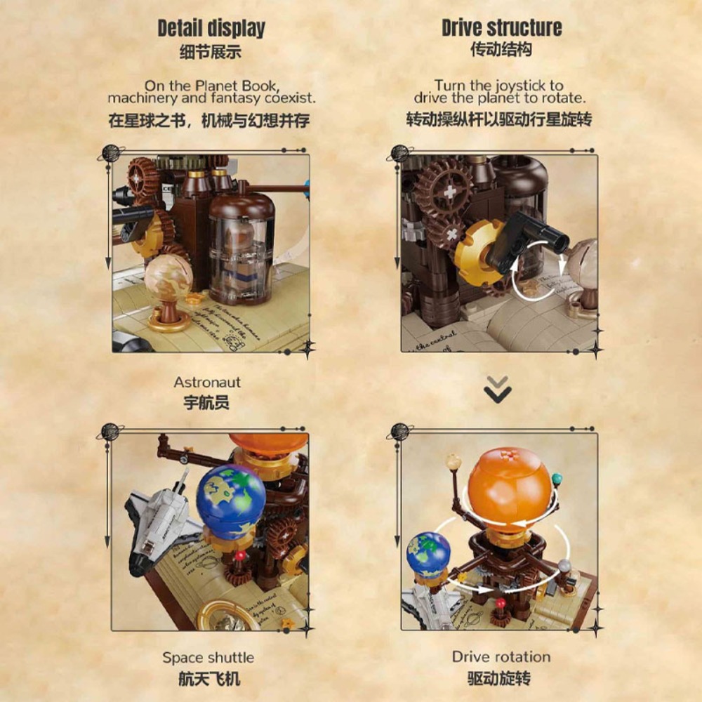 672pcs Solar System Orrery Bui - Solar System Orrery のレビューと価格