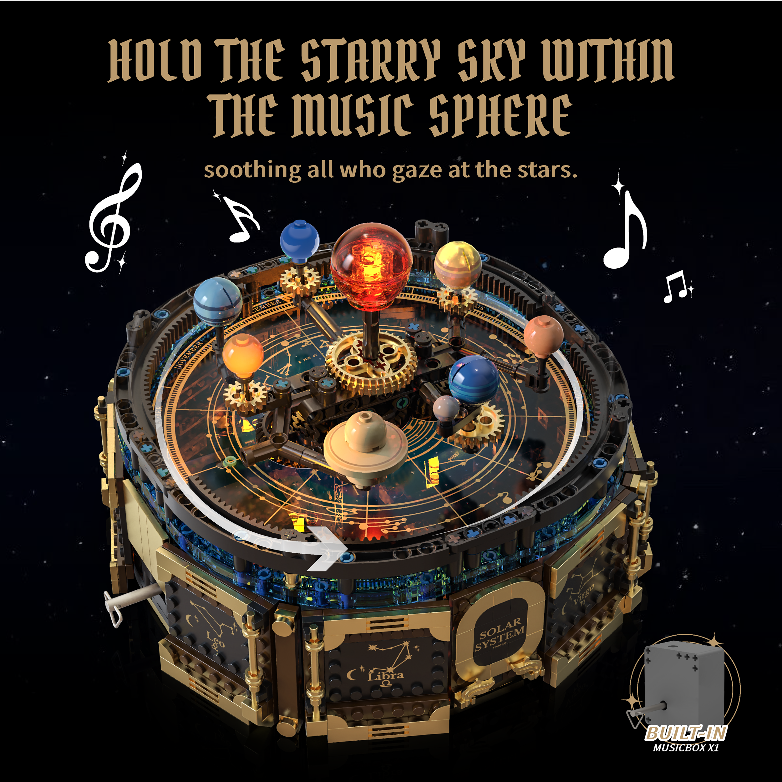 Mechanical Solar System Music  - Solar System Orrery のレビューと価格