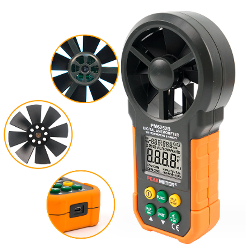 PEAKMETER PM6252A/PM6252B Digi - Anemometer Wind Speed のレビューと価格