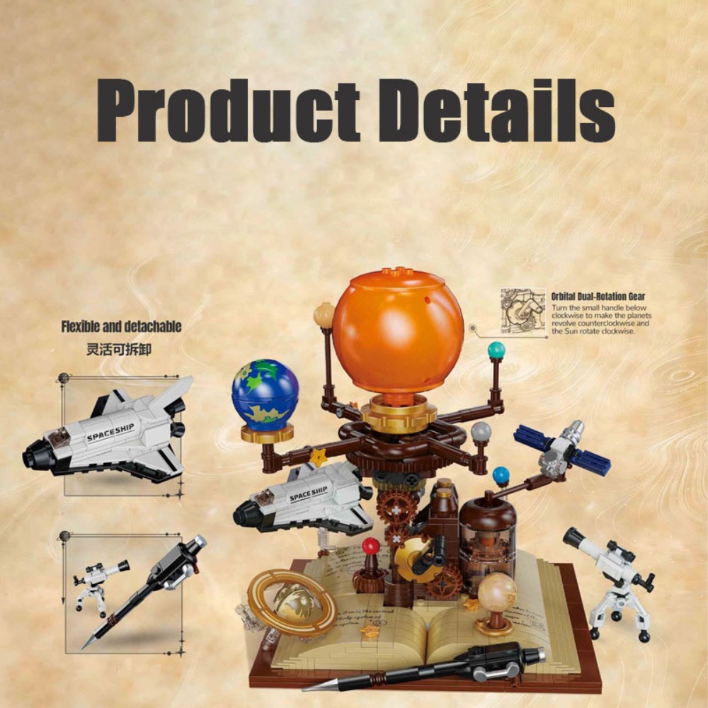672PCS STEM Building Blocks So - Solar System Orrery のレビューと価格