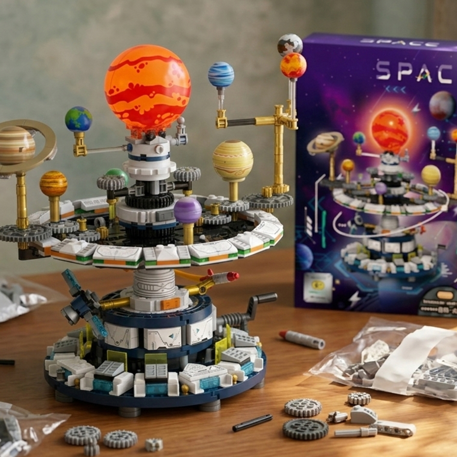 Mini Building Blocks Solar Sys - Solar System Orrery のレビューと価格