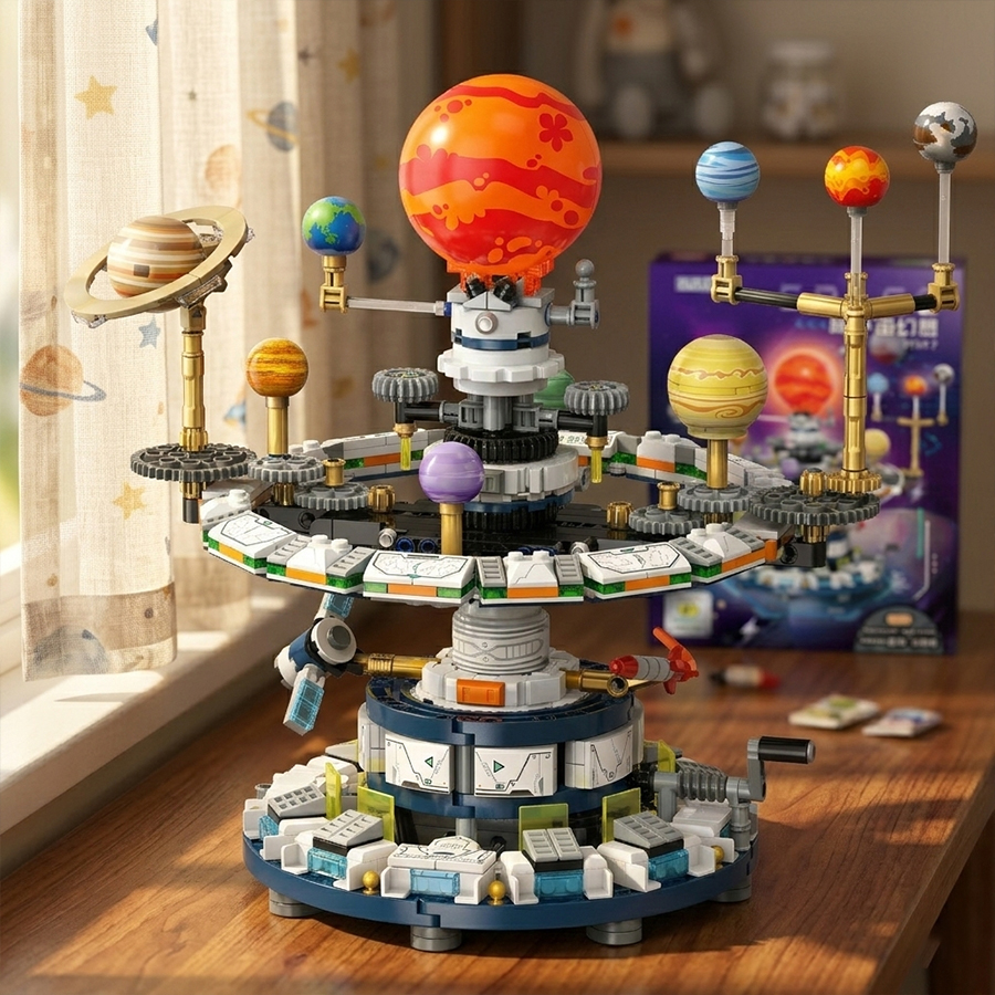 Mini Building Blocks Solar Sys - Solar System Orrery のレビューと価格