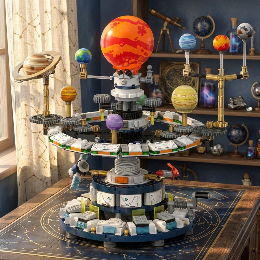 Mini Building Blocks Solar Sys - Solar System Orrery のレビューと価格