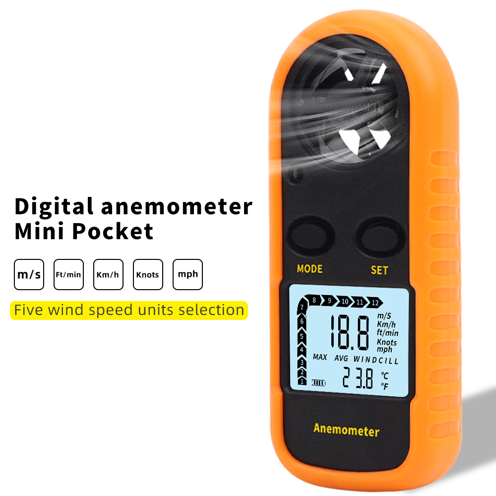 LCD Digital Anemometer Mini Po - Anemometer Wind Speed のレビューと価格