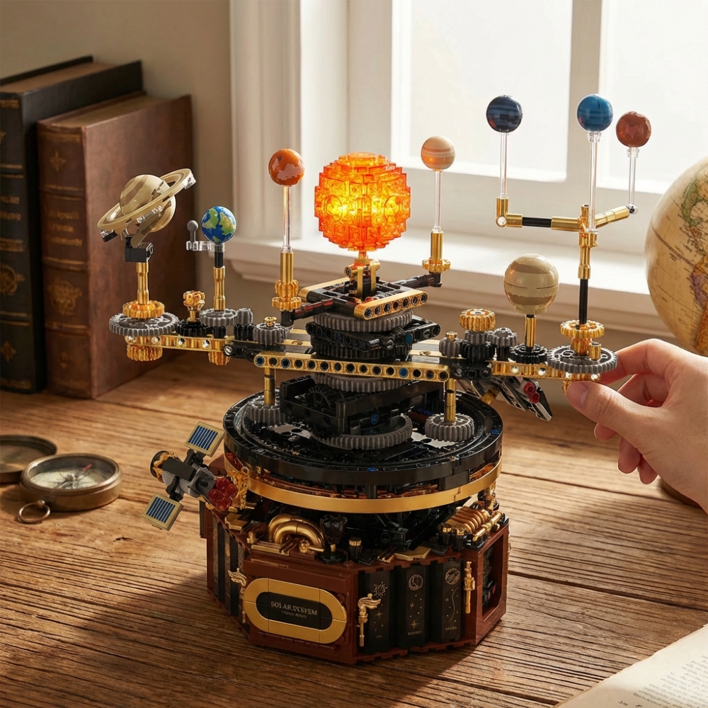1098pcs Technical Solar System - Solar System Orrery のレビューと価格
