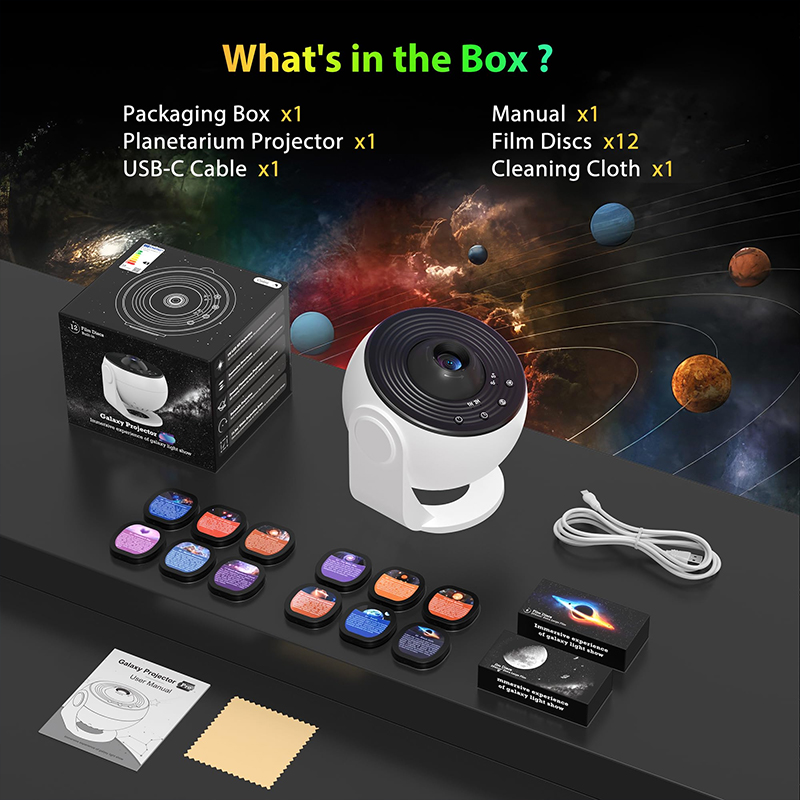 Galaxy Star Projector 360° Rot - Planetarium Projector Home のレビューと価格