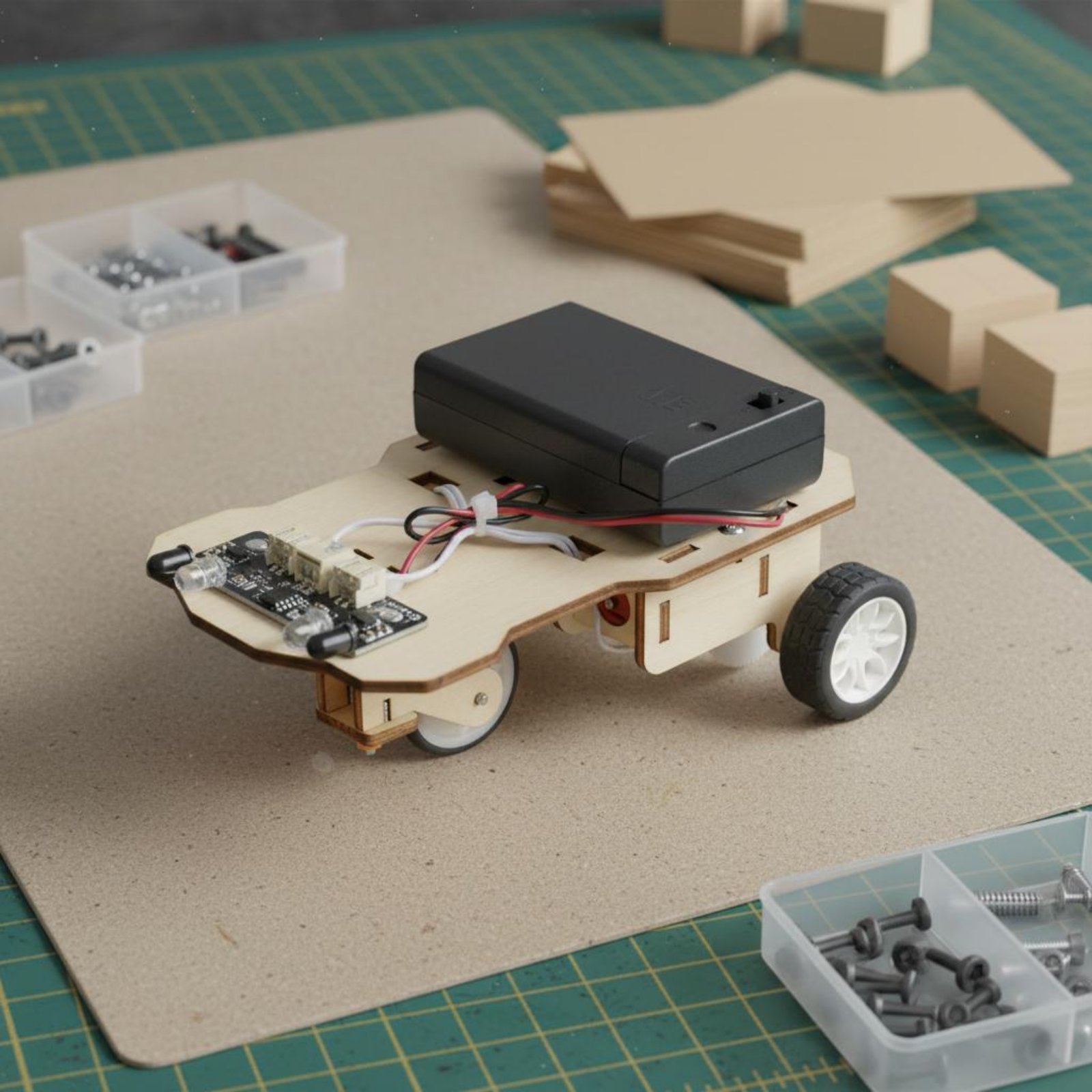 Wooden Intelligent Vehicle Kit - Science Kit のレビューと価格